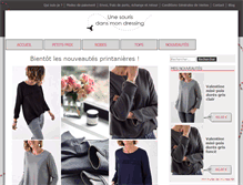 Tablet Screenshot of boutique.unesourisdansmondressing.com